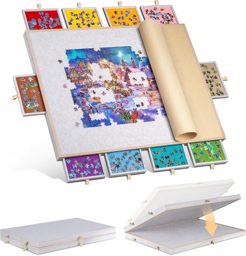 Foldable jigsaw puzzle board - puzzle,