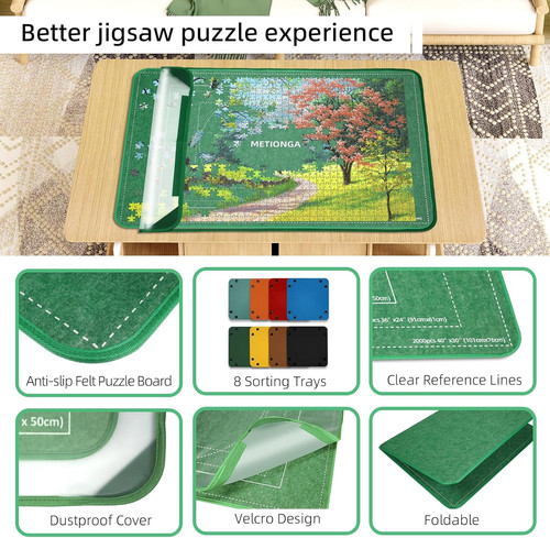 Extra large felt jigsaw - felt, board