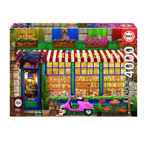 Vintage bookshop 4000pc jigsaw - vintage,