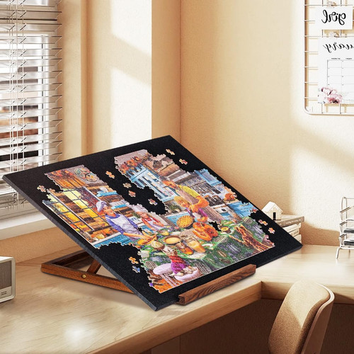 Foldable jigsaw puzzle - puzzle, board
