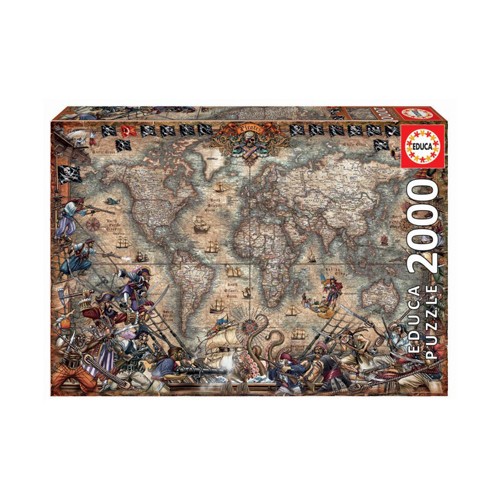 Pirates map puzzle board - pirates,