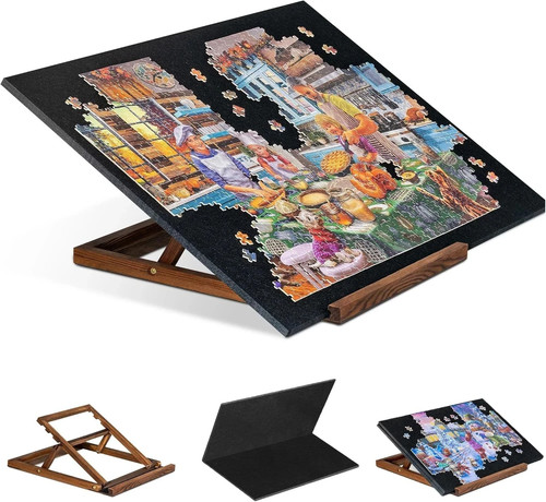 Foldable jigsaw puzzle - puzzle, board