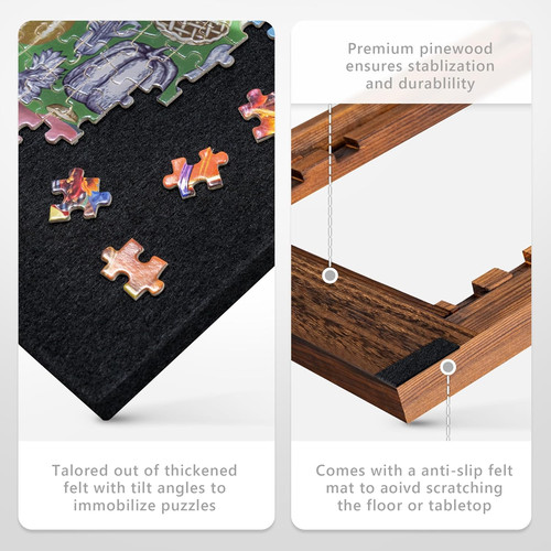 Foldable jigsaw puzzle board - foldable,